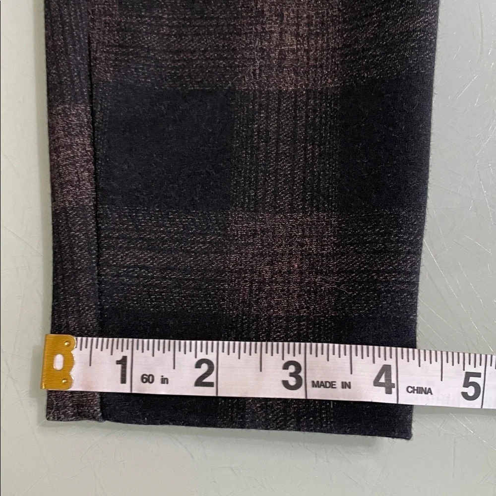 Zac & Rachel Black and Brown Plaid Leggings